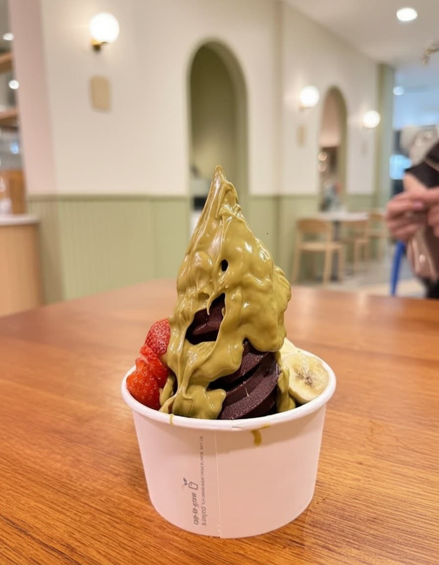 Pistachio açaí bowl